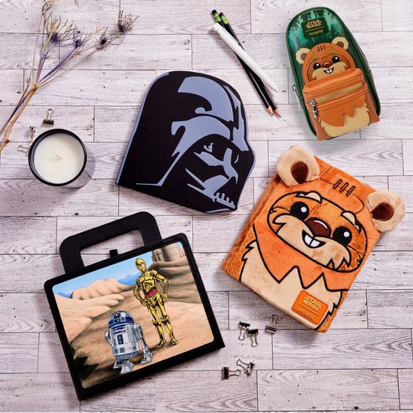 LOUNGEFLY Star Wars Vegan Leather Darth Vader Journal/Stationary 🆕 - Picture 9 of 9